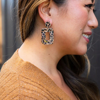 Margot Earrings - Cheetah