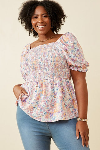 The Colette Smocked Top