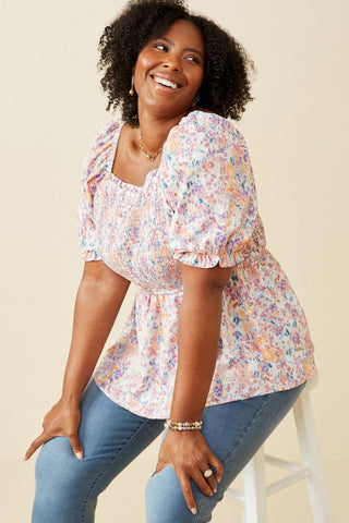 The Colette Smocked Top