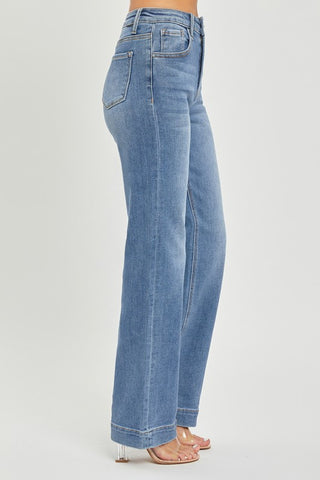High Rise Straight Jeans - Risen