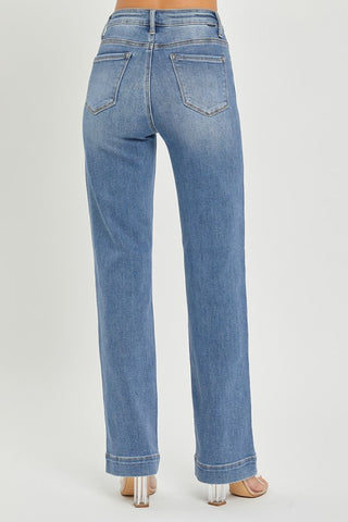 High Rise Straight Jeans - Risen