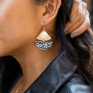 Ava Earrings - Black Dot Earrings