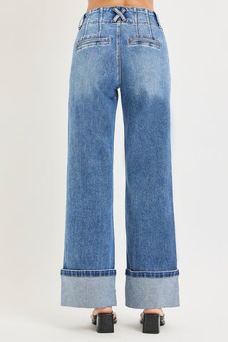 Emerson Risen Cuffed Wide Leg Jeans