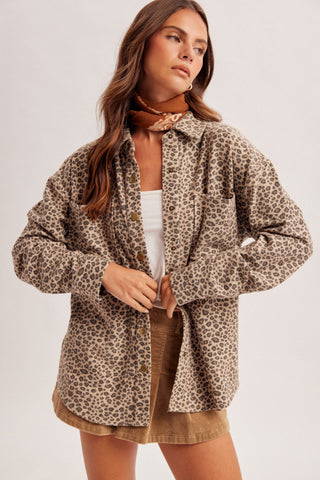 Rory Brushed Animal Print Shacket