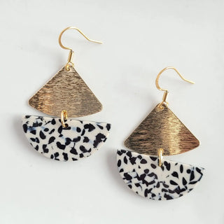 Ava Earrings - Black Dot Earrings