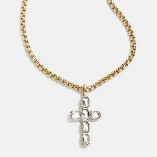 Radiant Cross 18K Necklace