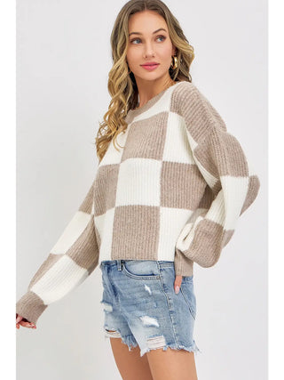 Ivory & Mocha Cozy Knit