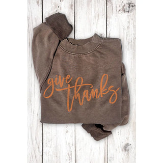 Give Thanks Mineral Graphic Sweatshirts