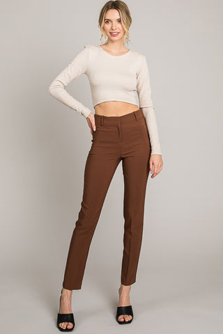 Basic Twill Trousers - Caffee