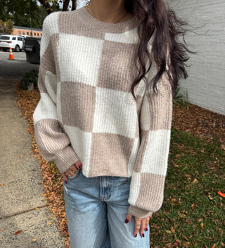 Ivory & Mocha Cozy Knit