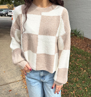 Ivory & Mocha Cozy Knit