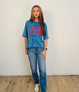All American 1776 Oversized Mineral Graphic Tee