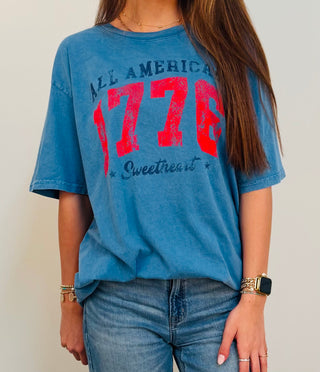All American 1776 Oversized Mineral Graphic Tee