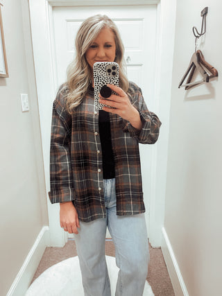 The Katie Flannel Top