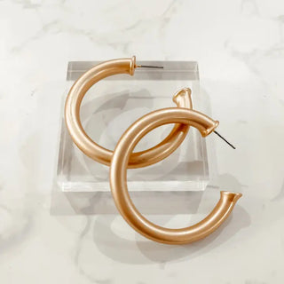 Small Matte Gold Hoop