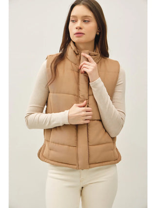 The Luxe Camel Puffer
