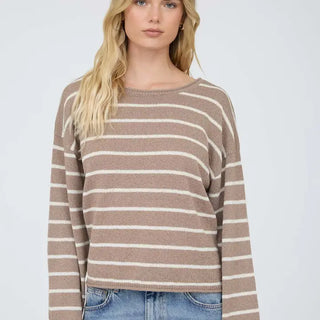 The Sienna Textured Stripe Sweater