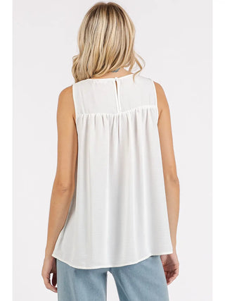 Airflow Smocked Blouse - Ivory