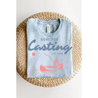 Gone For Casting Fishing Club Mineral Graphic Tee