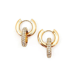 Everleigh Crystal Hoop Earrings