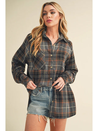 The Katie Flannel Top