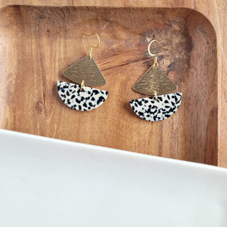 Ava Earrings - Black Dot Earrings