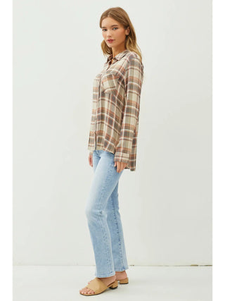 Classic Multi-Brown Flannel Shirt