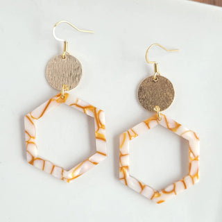 Lennox Earrings - Pumpkin Spice